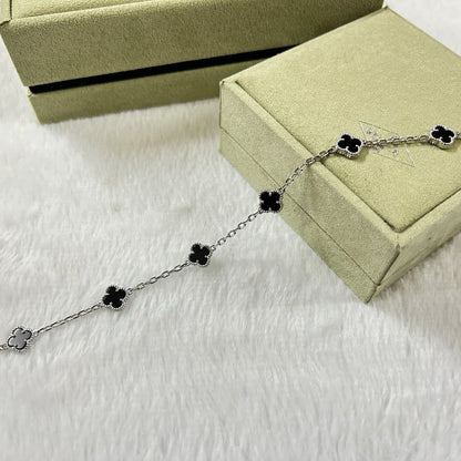 [Eterna Jewels]CLOVER 6 MOTIF  ONYXS BRACELET