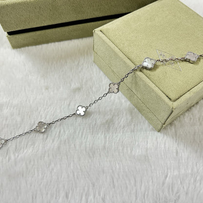[Eterna Jewels]CLOVER 6 MOTIF WHITE MOP BRACELET
