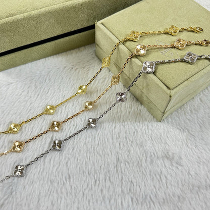 [Eterna Jewels]CLOVER 6 MOTIF DIAMOND BRACELET