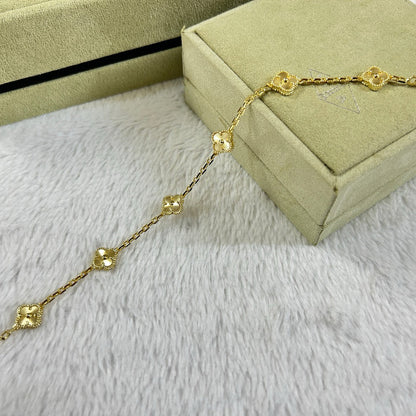 [Eterna Jewels]CLOVER 6 MOTIF DIAMOND BRACELET