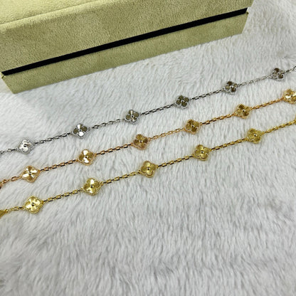 [Eterna Jewels]CLOVER 6 MOTIF DIAMOND BRACELET