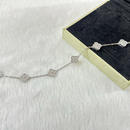 [Eterna Jewels]CLOVER 6 MOTIF DIAMOND BRACELET