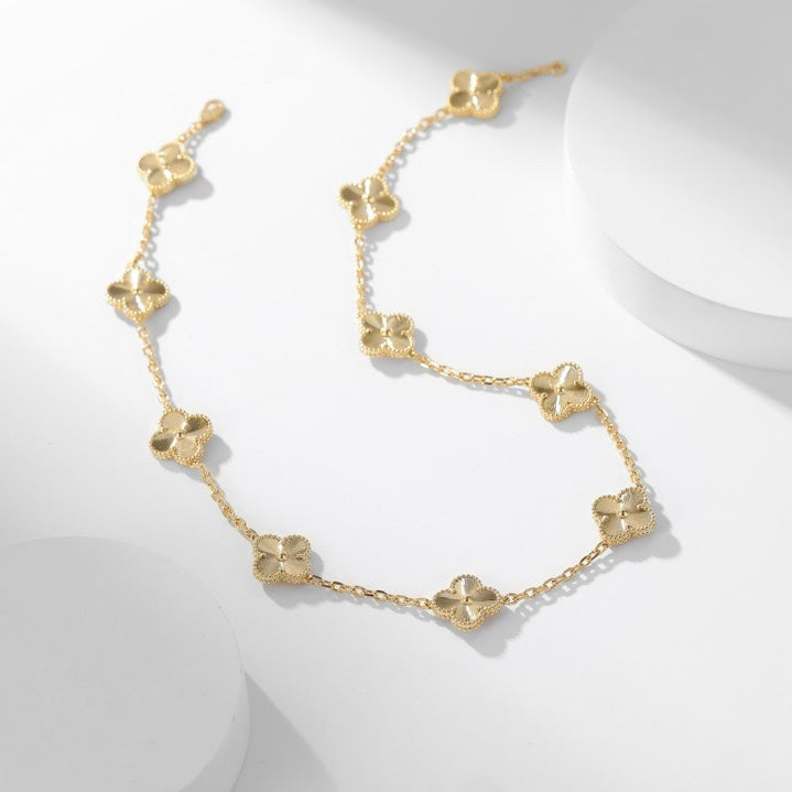 [Eterna Jewels]CLOVER 10 MOTIFS LASER NECKLACE