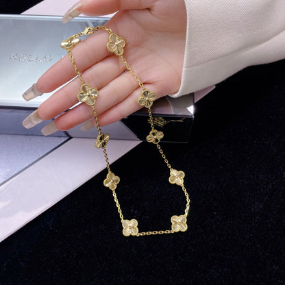 [Eterna Jewels]CLOVER 10 MOTIFS LASER NECKLACE