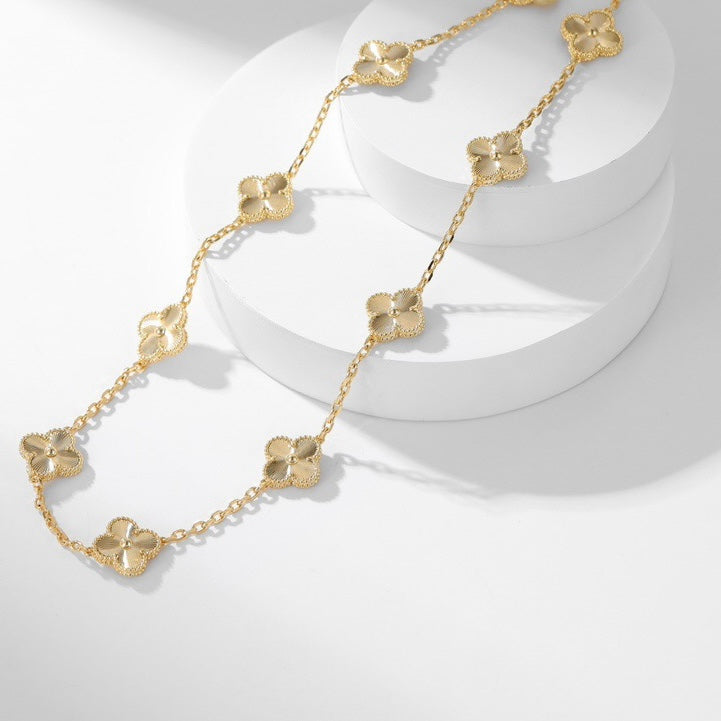 [Eterna Jewels]CLOVER 10 MOTIFS LASER NECKLACE