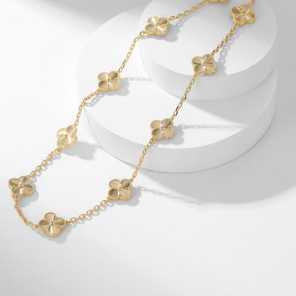 [Eterna Jewels]CLOVER 10 MOTIFS LASER NECKLACE