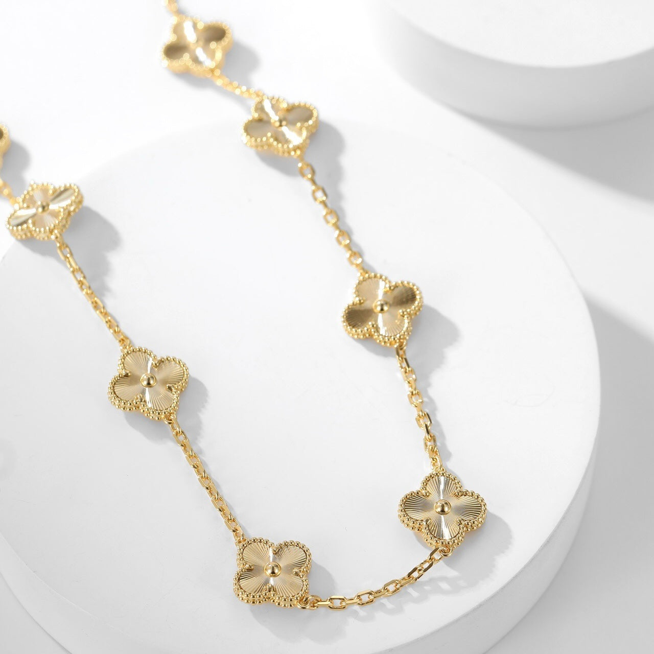 [Eterna Jewels]CLOVER 10 MOTIFS LASER NECKLACE