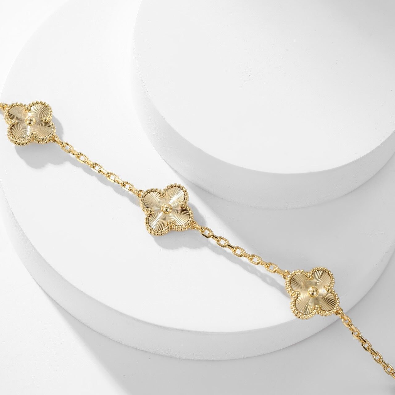 [Eterna Jewels]CLOVER 10 MOTIFS LASER NECKLACE