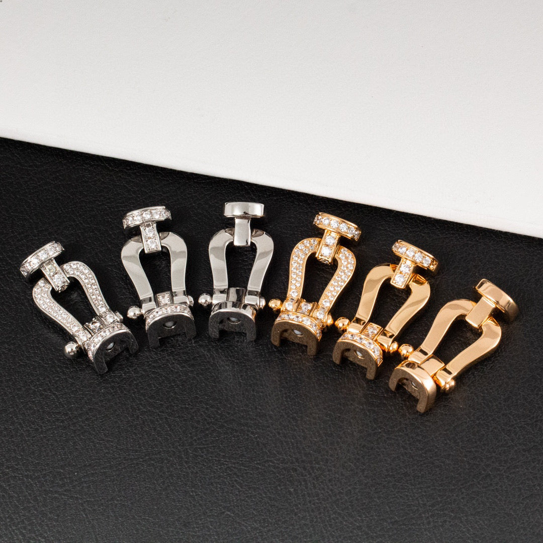 [Eterna Jewels]FORCE LARGE HORSESHOE HALF DIAMOND BRACELET GOLD