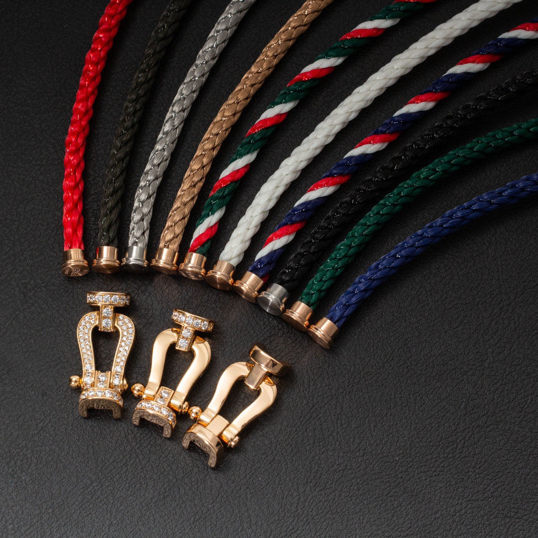 [Eterna Jewels]FORCE LARGE HORSESHOE FULL DIAMOND BRACELET SILVER