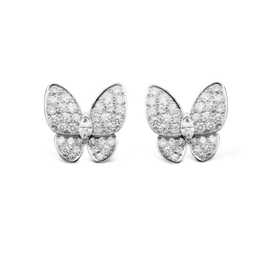 [Eterna Jewels]BUTTERFLY ALL DIAMOND EARRINGS