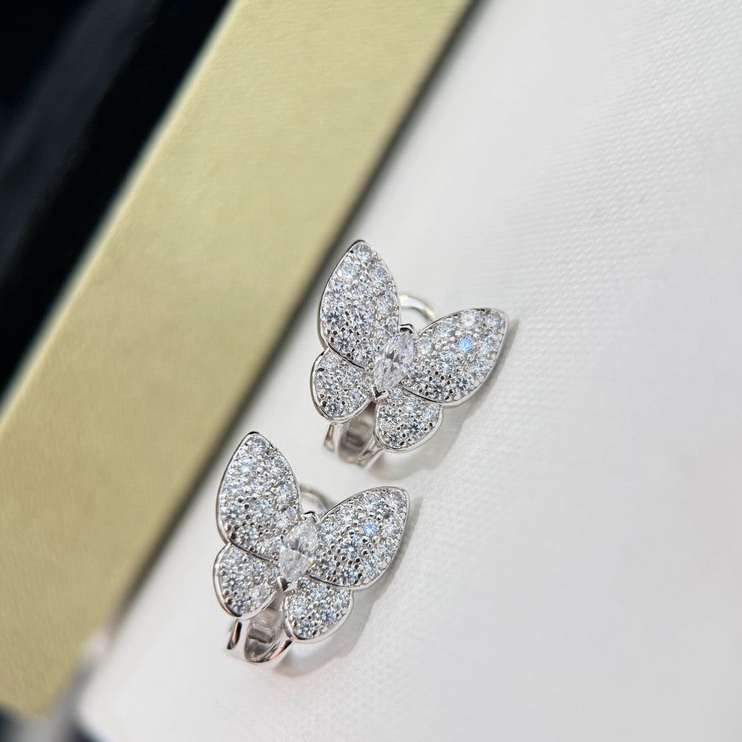 [Eterna Jewels]BUTTERFLY ALL DIAMOND EARRINGS