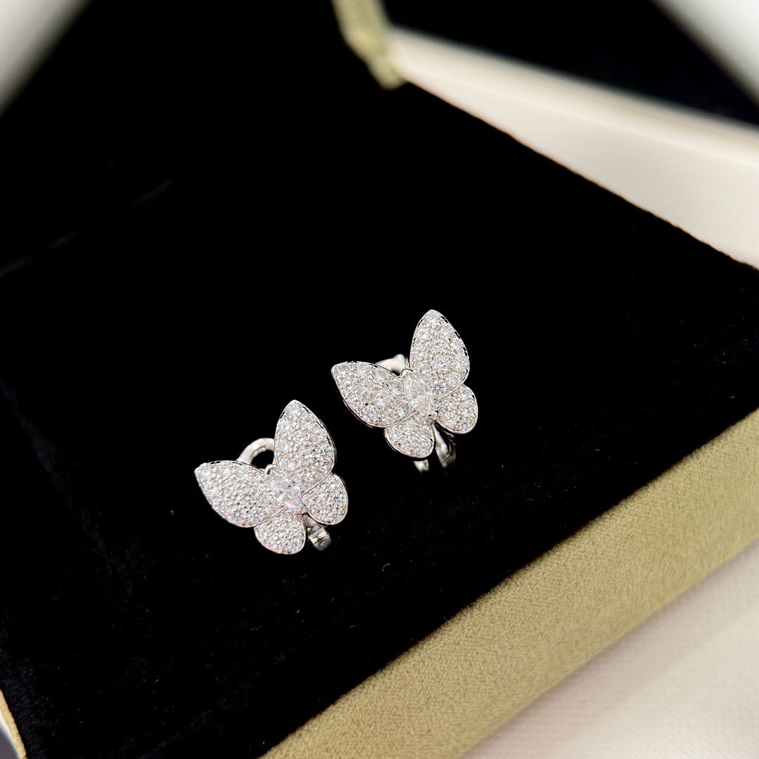 [Eterna Jewels]BUTTERFLY ALL DIAMOND EARRINGS