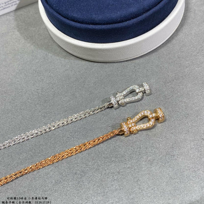 [Eterna Jewels]FORCE SMALL HORSESHOE  DIAMOND CHAIN ROPE BRACELET