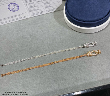 [Eterna Jewels]FORCE SMALL HORSESHOE  DIAMOND CHAIN ROPE BRACELET