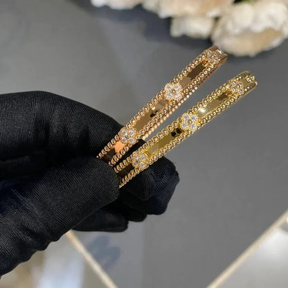 [Eterna Jewels]CLOVER BRACELET 4MM DIAMONDS