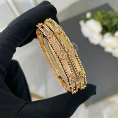 [Eterna Jewels]CLOVER BRACELET 4MM DIAMONDS