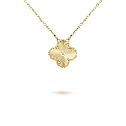 [Eterna Jewels]CLOVER 15MM LASER NECKLACE AND BOX