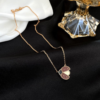 [Eterna Jewels]LUCKY  CARNELIANS LADYBUG NECKLACE