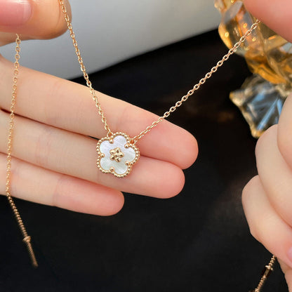 [Eterna Jewels]LUCKY  WHITE MOP  PLUM BLOSSOM NECKLACE