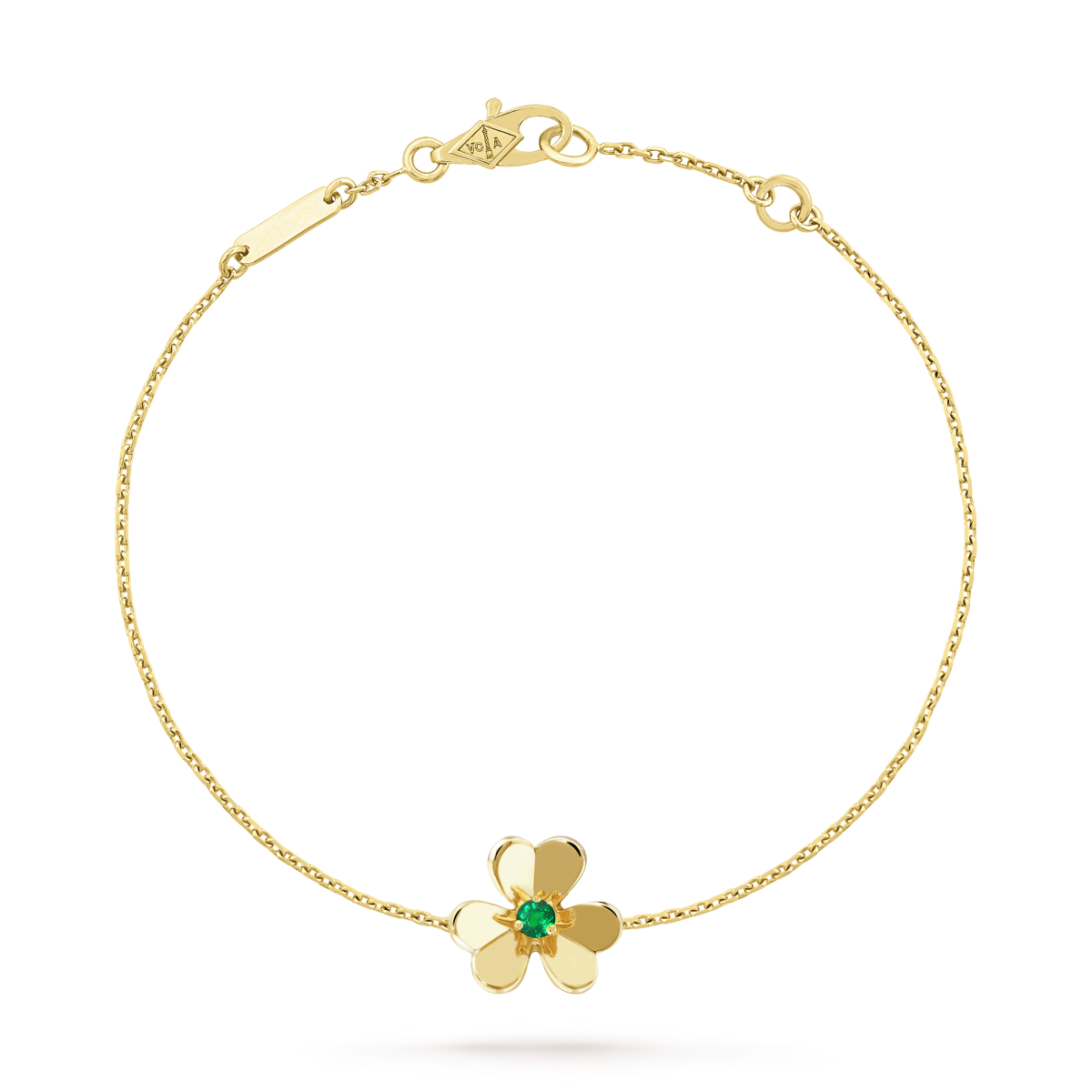 [Eterna Jewels]FRIVOLE GOLD FLOWER PINK MALACHITE BRACELET