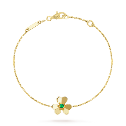 [Eterna Jewels]FRIVOLE GOLD FLOWER PINK MALACHITE BRACELET