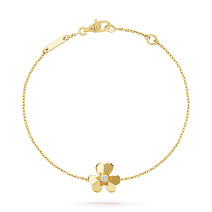[Eterna Jewels]FRIVOLE GOLD FLOWER PINK MALACHITE BRACELET