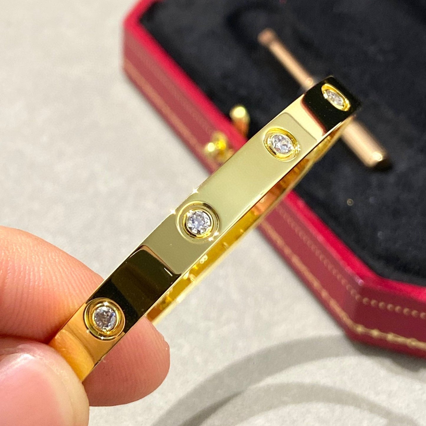[Eterna Jewels]LOVE BRACELET 6.1MM 10 DIAMONDS