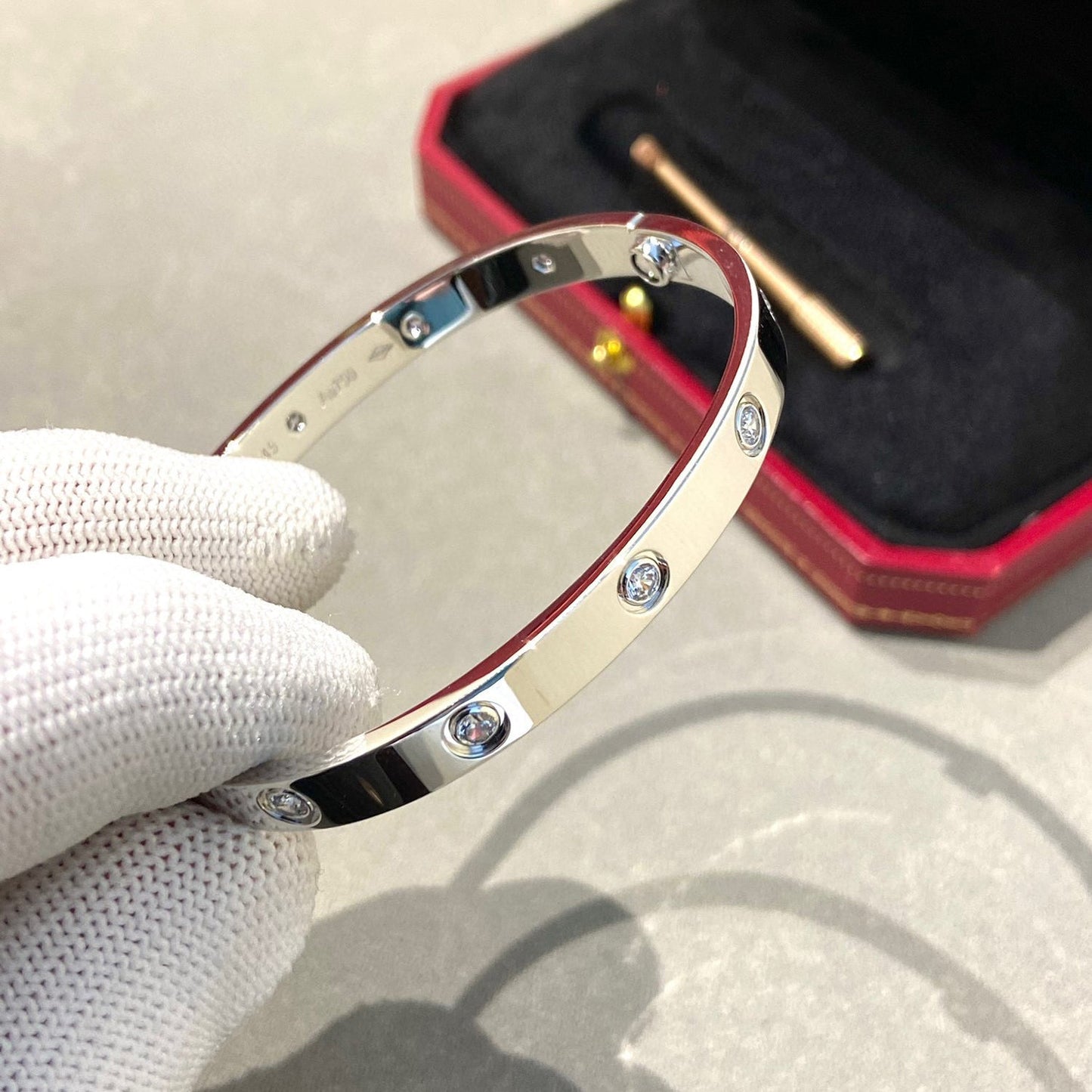 [Eterna Jewels]LOVE BRACELET 6.1MM 10 DIAMONDS