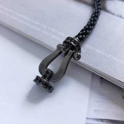 [Eterna Jewels]FORCE LARGE SERIES HORSESHOE BLACK SAMURAI BRACELET