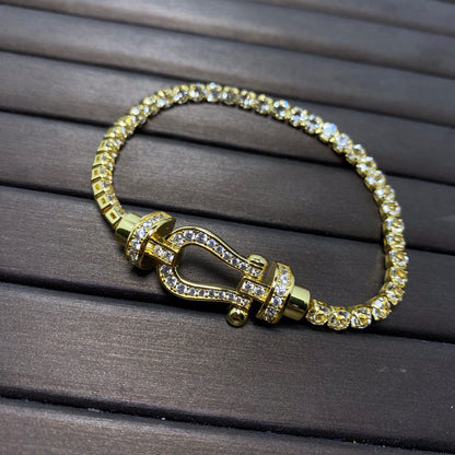 [Eterna Jewels]FORCE  HORSESHOE  DIAMOND TENNIS BRACELET