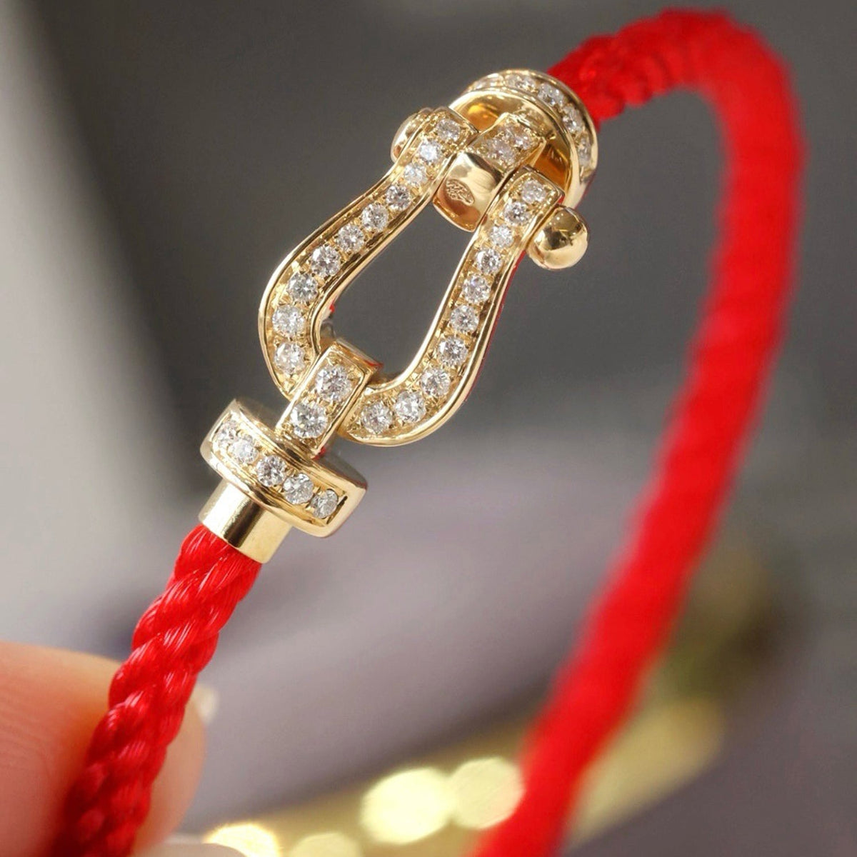 [Eterna Jewels]FORCE LARGE HORSESHOE FULL DIAMOND BRACELET GOLD