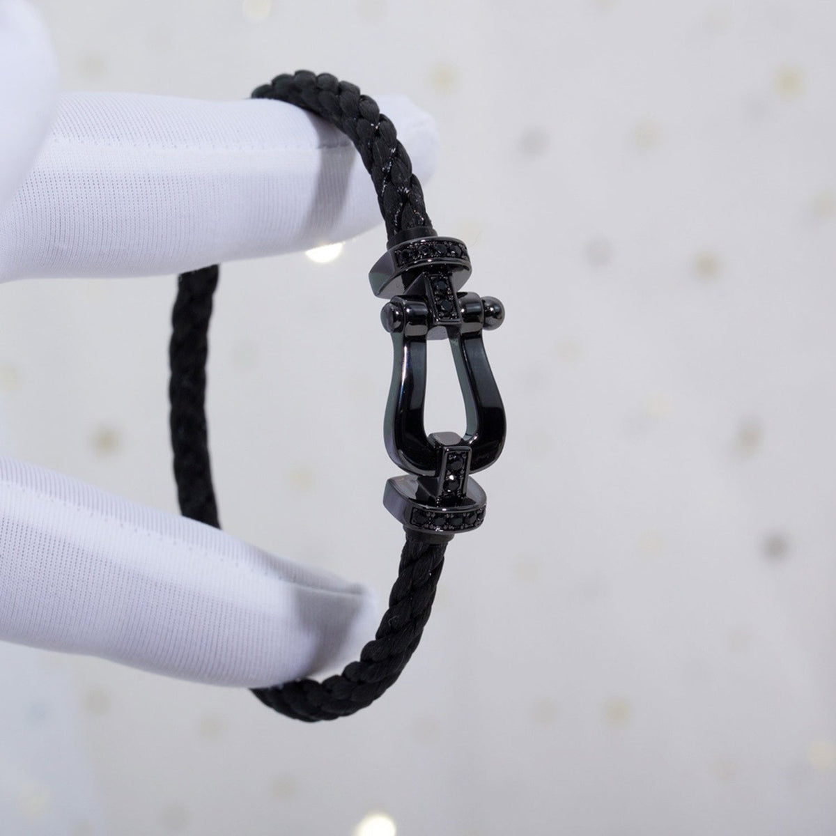 [Eterna Jewels]FORCE LARGE SERIES HORSESHOE BLACK SAMURAI BRACELET