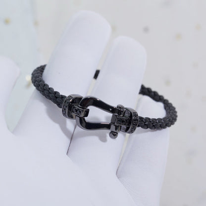 [Eterna Jewels]FORCE LARGE SERIES HORSESHOE BLACK SAMURAI BRACELET