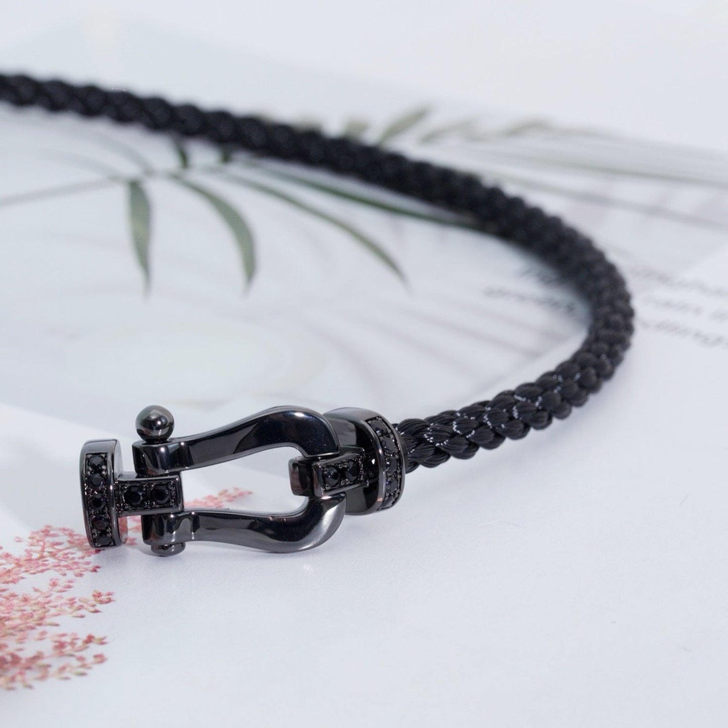 [Eterna Jewels]FORCE LARGE SERIES HORSESHOE BLACK SAMURAI BRACELET