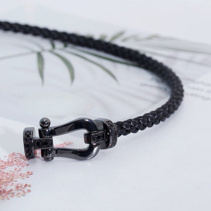 [Eterna Jewels]FORCE LARGE SERIES HORSESHOE BLACK SAMURAI BRACELET