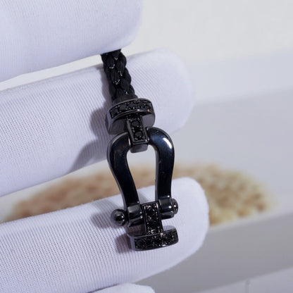 [Eterna Jewels]FORCE LARGE SERIES HORSESHOE BLACK SAMURAI BRACELET