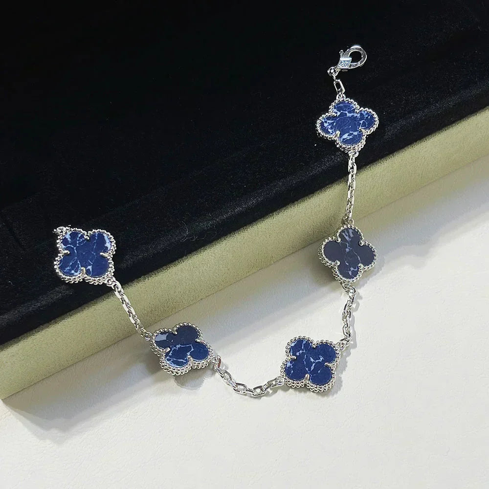 [Eterna Jewels]CLOVER 5 MOTIF PIETERSITE BRACELET COLLECTION