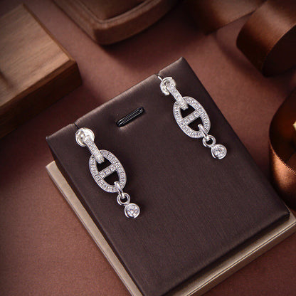 [Eterna Jewels]HM CHAINE DIAMOND EARRINGS