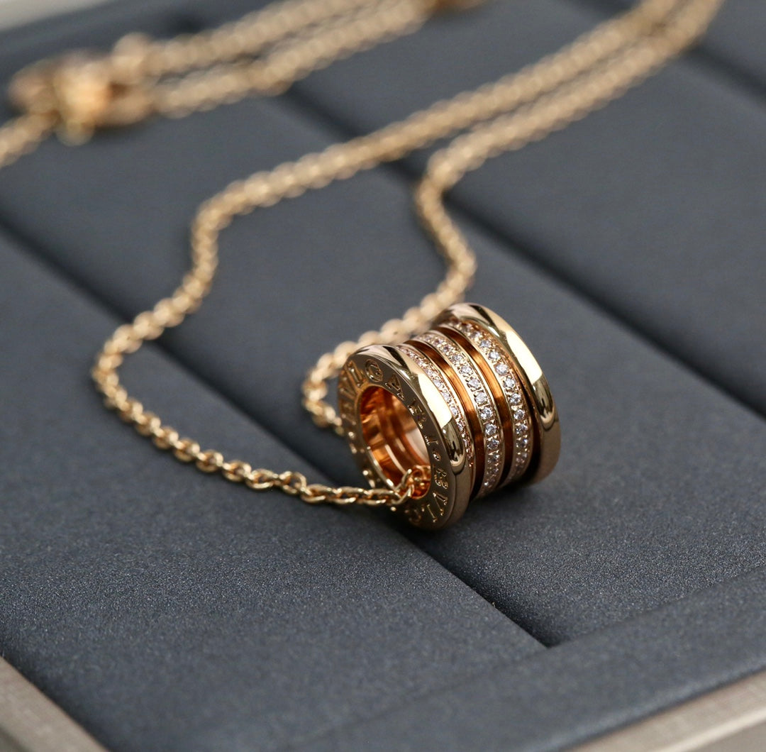 [Eterna Jewels]ZERO 1 PINK GOLD DIAMOND NECKLACE