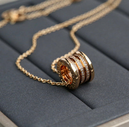 [Eterna Jewels]ZERO 1 PINK GOLD DIAMOND NECKLACE