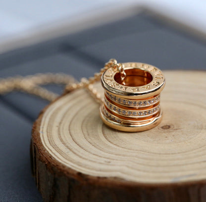 [Eterna Jewels]ZERO 1 PINK GOLD DIAMOND NECKLACE