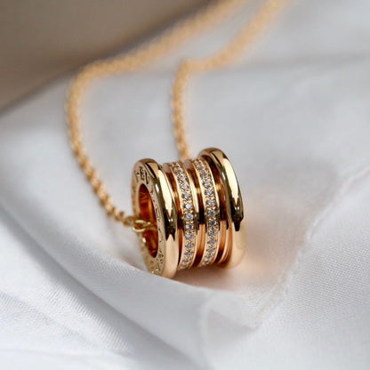 [Eterna Jewels]ZERO 1 PINK GOLD DIAMOND NECKLACE