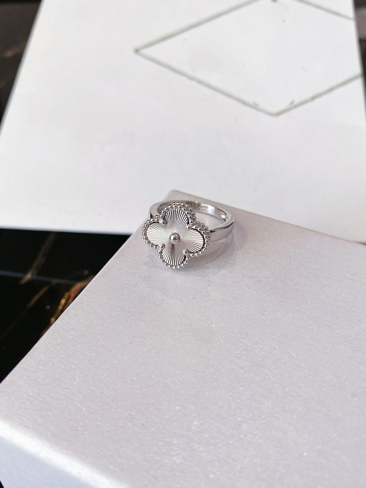 [Eterna Jewels]CLOVER SILVER RING