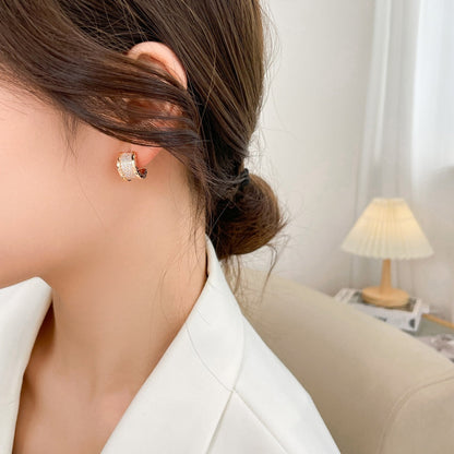 [Eterna Jewels]ZERO 1 DIAMOND PAVED EARRINGS