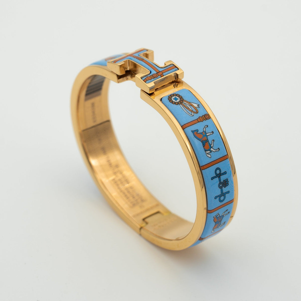 [Eterna Jewels]H PINK GOLD BRACELET BLUE CERAMIC