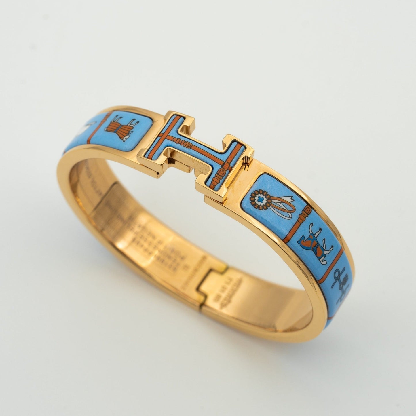 [Eterna Jewels]H PINK GOLD BRACELET BLUE CERAMIC