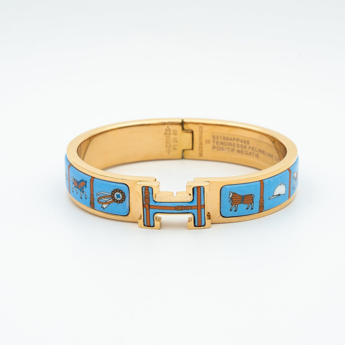 [Eterna Jewels]H PINK GOLD BRACELET BLUE CERAMIC