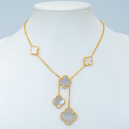 [Eterna Jewels]CLOVER MOTHER OF PEARL NECKLACE 6 MOTIF