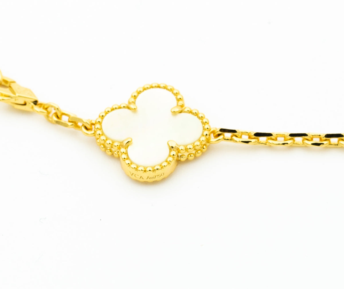 [Eterna Jewels]CLOVER BRACELET 5 MOTIFS ONYX MOP